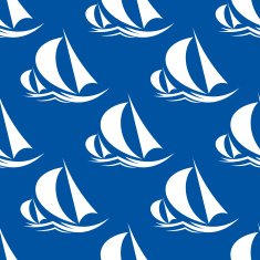 Seamless pattern of yachts and sailing ship