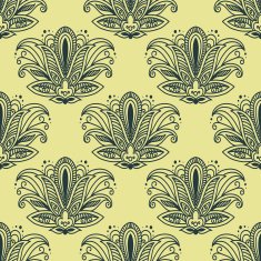 Vintage Paisley seamless floral pattern