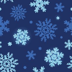 vector glitter snowflakes dark seamless pattern background