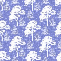 Seamless trees silhouettes and snow N3