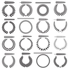Laurel wreaths collection N3