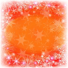 Christmas background with snowflakes and stars