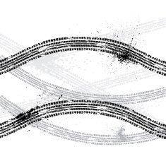 Ink blots tire track N4