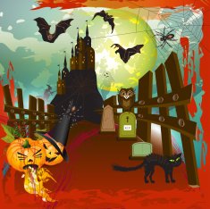 halloween background N322