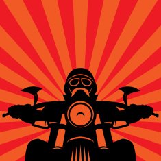 Motorcycle race label