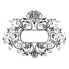 Frame with decorative elements N2