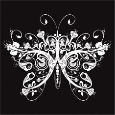 floral butterfly N4