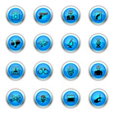 Blue Icons - FBI & Forensics