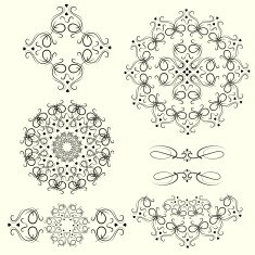Set of vintage whorls N2