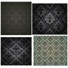 Damask seamless pattern set N5