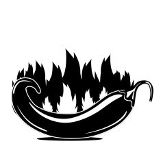 Flaming jalapeño icon N2 free image download