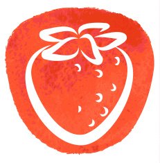 sketch of strawberry