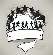Fitness Graphic - Jogging Club Background