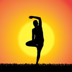 Vector silhouette of woman N517