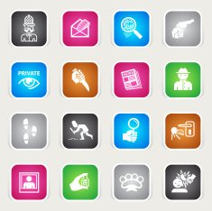 Multicolor Icons - Private Eye