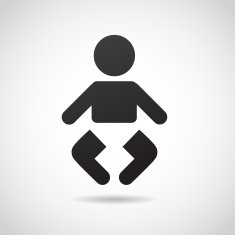 Baby icon isolated on white background N2