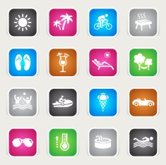 Multicolor Icons - Summertime