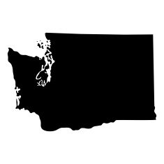 Map of the U S state Washington N2
