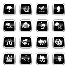 Supergloss Black Icons - Environmental Damage