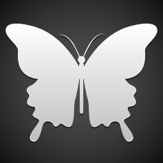 vector butterfly icon or background N3