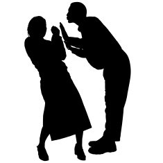 Vector silhouette of a people N350