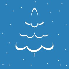 Christmas Tree Silhouette N9