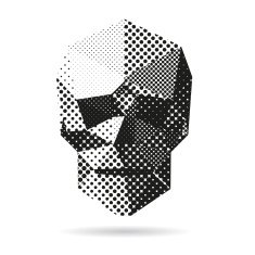 Skull abstract isolated on a white backgrounds vector illustration N3