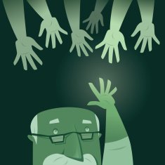 Old Man Waving N2