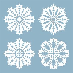 Set of snowflakes N19
