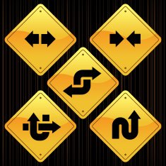 Yellow Signs - Arrows N2