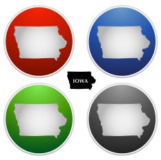 IOWA state icon set