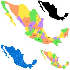 Mexico Map N10
