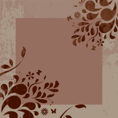 floral frame N268