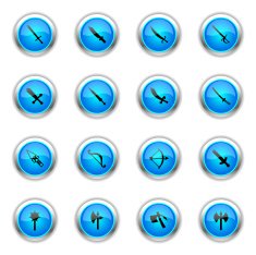 Blue Icons - Weapons