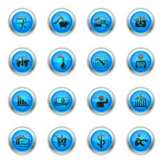 Blue Icons - Financial Crisis