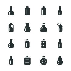 Bottles Silhouette Icons