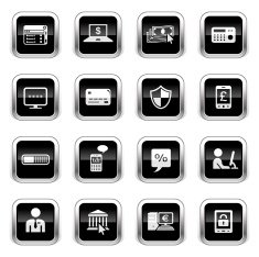 Supergloss Black Icons - Home Banking N2