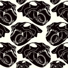 Skull animal seamless pattern N2