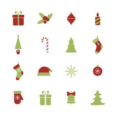 Christmas icons set N206