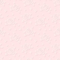 Seamless embossed background with roses Vector illustration