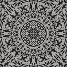 Seamless abstract floral outline pattern