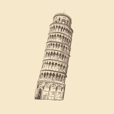 Pisa hand drawn vector illustration N4