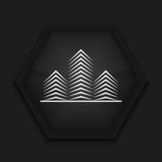 Vector creative icon on black background Eps10 N26
