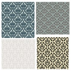 4 Damask Seamless Patterns N2