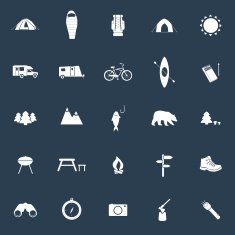 Set of camping icons N3