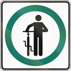 Cyclists Dismount in Canada