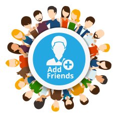Add friends to social network