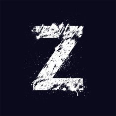 Grunge letter Z