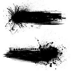 Ink blots banners