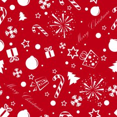 Christmas seamless background red